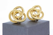 14 Karaat gouden clip Oorknoppen - 2,5 cm
