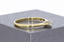14 Karaat gouden diamantring - 19 mm