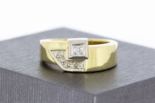 14 Karaat vrouwen ring met Diamant - 16,7 mm