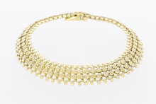 14 karaat goud dames armband - 19 cm