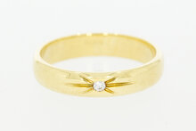 14 Karaat gouden diamant ring dames - 17,7 mm