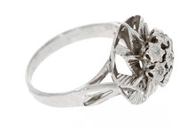 18 Karaat witgouden diamant ring dames - 15,9 mm