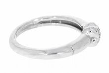 18 Karaat witgouden diamantring  - 16,6 mm