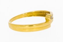 18 karaat gouden diaman ring - 17,8 mm