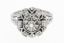 18 Karaat gouden diamant dames ring -16,8 mm