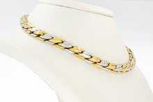 18 Karaat gevlochten ketting  - 61,5  cm
