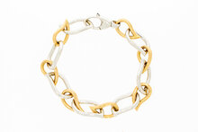 18 Karaat gouden dames armband - 20,4 cm