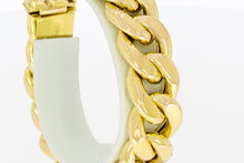 Gourmet armband 18 Karaat geelgoud - 18,7 cm