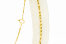 18 Karaat geelgouden enkelbandje - 26,5 cm