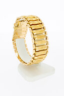 18 karaat gouden brede Armband - 19,4 cm