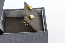 14 Karaat geel gouden Bol oorknopjes - 0,5 cm