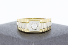 14 Karaat gouden Rolex style ring - 19 mm