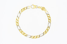 18 Karaat goud Gourmet armband - 20,2 cm