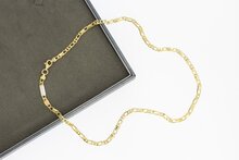 Valkoog ketting 14 Karaat geelgoud - 46,3 cm