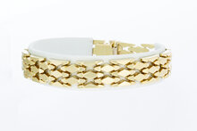 14 Karaat gouden brede armband - 19,4 cm