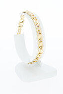 Valkoog goude armband 14 Karaat - 19,8 cm
