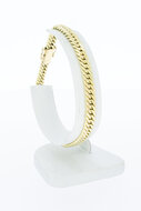14 k gouden Gourmet armband - 20,6 cm
