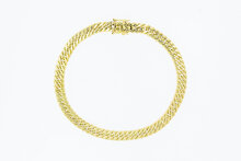 14 k gouden Gourmet armband - 20,6 cm