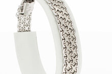 Vintage 18 Karaat witgouden armband - 18,7 cm