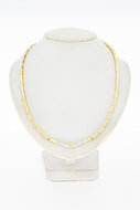14 Karaat goud edelsteenketting - 48 cm
