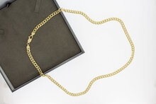 Gourmet ketting 14 Karaat goud - 60,5 cm