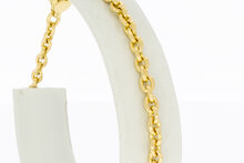 18 Karaat geelgouden Ankerarmband - 19,5 cm