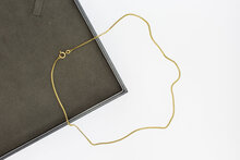 18 Karaat goud S-schakel ketting - 43,9 cm