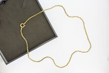 18 Karaat gouden Staafjes ketting - 61,5 cm