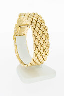 18 Karaat gouden brede armband - 19,8 cm