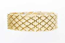 18 Karaat gouden brede armband - 19,8 cm