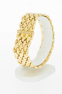 18 Karaat gouden brede armband - 19,8 cm
