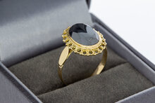 14 Karaat Retro Hematiet ring - 18,1 mm