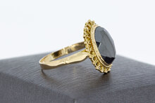 14 Karaat Retro Hematiet ring - 18,1 mm
