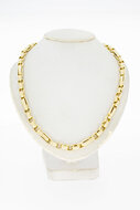 14 Karaat geel gouden Anker ketting - 47 cm