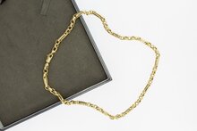 14 Karaat geel gouden Anker ketting - 47 cm