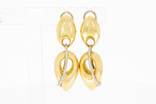 18 Karaat gouden oorhangers- 4,6 cm