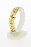 14 Karaat gevlochten dames armband - 17,6 cm