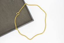 Vossenstaart ketting 14 Karaat goud - 45,3 cm