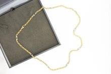 14 Karaat gouden platte Koningsketting - 61,9 cm