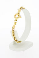14 Karaat geelgouden Anker-armband - 21,6 cm
