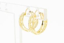 14 Karaat geel gouden Creolen - 2 cm