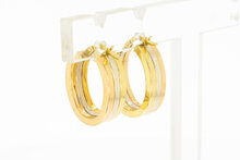 18 Karaat goud klap Creolen - 1,4 cm