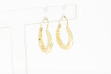 Vintage 14 Karaat goud Creolen - 1,7 cm