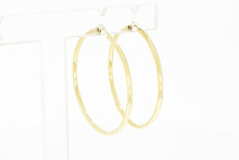 14 Karaat goud dames oorringen -  4,1 cm