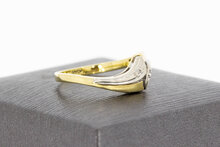 14 karaat gouden Diamant ring - 17,4 mm