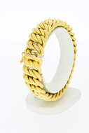 18 karaat goud brede armband - 20,1 cm