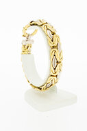 18 karaat gouden platte Koningsarmband - 20,5