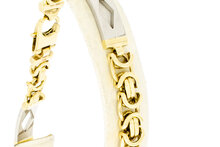 14 karaat Koning heren armband - 24,4 cm