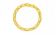 Geelgouden 18 karaat  Anker Armband - 19,5 cm