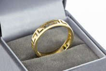 Vintage ring 14 karaat goud - 20 mm